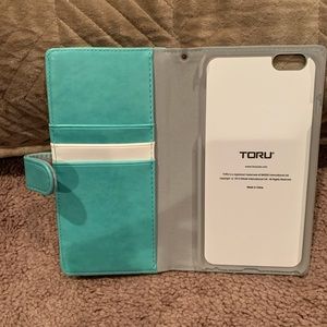iPhone 6S Plus Wallet Case, TORU Mint